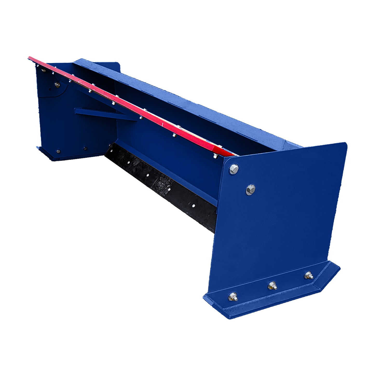snow pusher attachment for skid steers