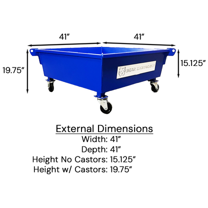 50 Gal Mortar Tub (with or without castors)