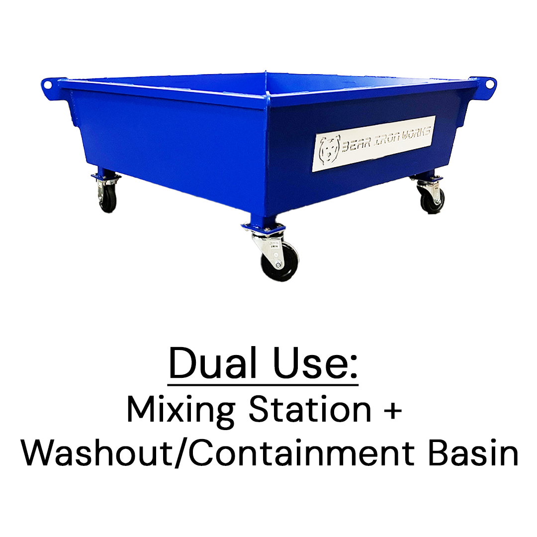 50 Gal Mortar Tub (with or without castors)