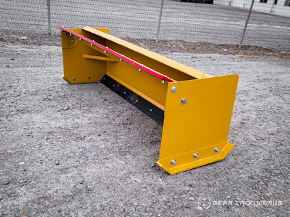 snow pusher attachment for skid steers