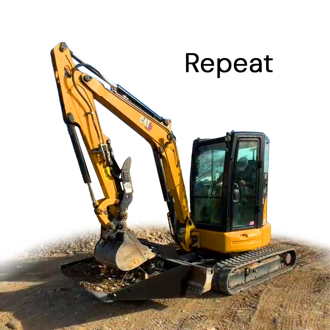 Bear Paw Mini Excavator Material Handling Attachment