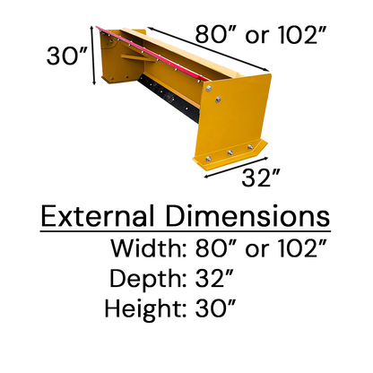 Snow Bear - Snow Pusher Attachment for Skid Steers
